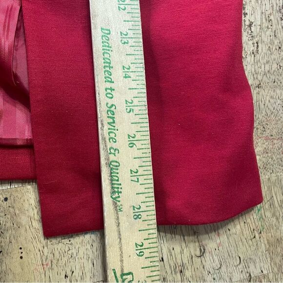 Autres Filles 3/4 Sleeve Red Open Blazer‎ Jacket Women’s Size XS - Picture 6 of 7